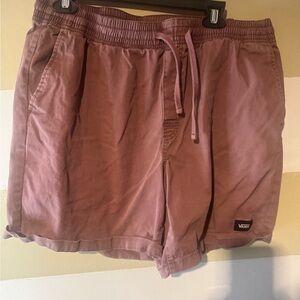 Vans Dusty Mauve Elastic Waist Shorts